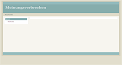 Desktop Screenshot of meinungsverbrechen.de